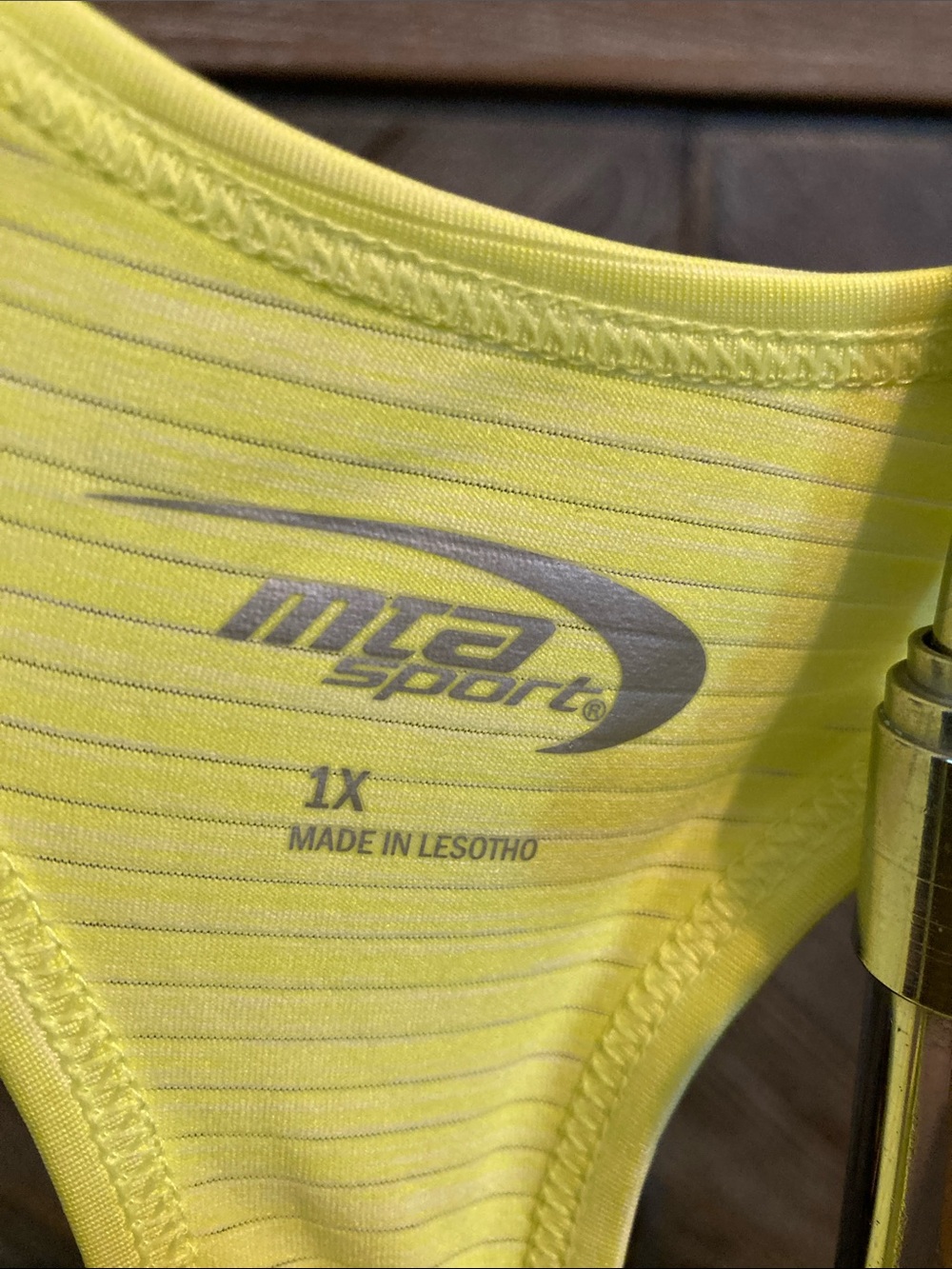 MTA Sport Yellow Racerback Tank - Picture 2 of 5